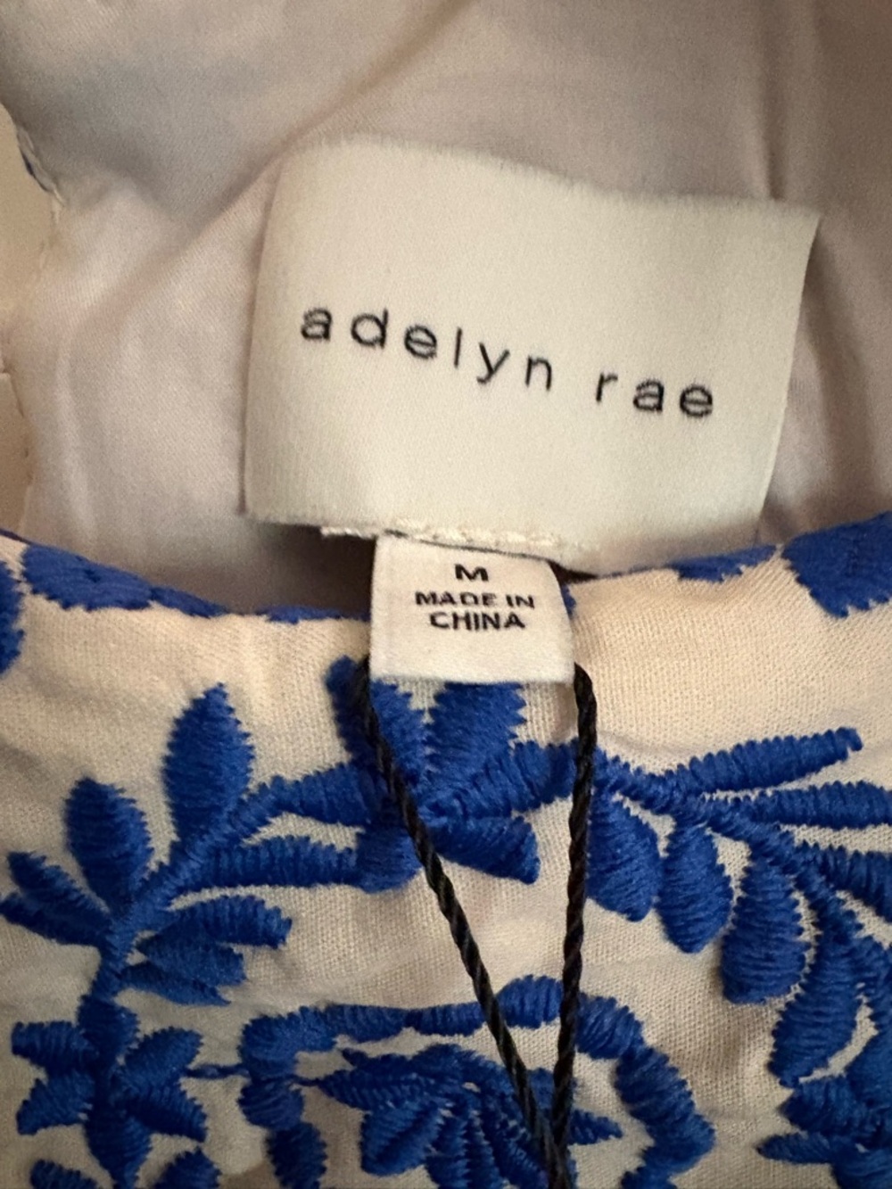 Blue and White Printed Sundress - Adelyn Rae. NWT - Picture 8 of 9